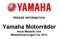 PRESSE INFORMATION. Yamaha Motorräder Neue Modelle und Modelländerungen für 2012
