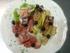 4, Insalata della Casa (Tomaten, Schafskäse, Oliven, Essig und Öl Dressing)