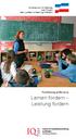 Ministerium für Bildung und Frauen des Landes Schleswig-Holstein. Fortbildungsoffensive. Lernen fördern Leistung fordern