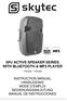 SPJ ACTIVE SPEAKER SERIES WITH BLUETOOTH & MP3 PLAYER