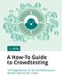 A How-To Guide to Crowdtesting