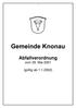 1 Abfallverordnung vom 29. Mai 2001 (gültig ab )