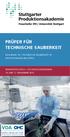 PRÜFER FÜR TECHNISCHE SAUBERKEIT VDA-BAND 19 TECHNISCHE SAUBERKEIT IN DER AUTOMOBILINDUSTRIE
