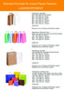 Standard-Formate für unsere Papier-Taschen LAGERSORTIMENT
