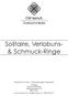 Solitaire, Verlobuns- & Schmuck-Ringe