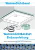 WannenDichtband Wannendichtbandset Einbauanleitung