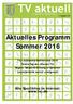 Aktuelles Programm Sommer 2016