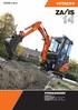 HYDRAULIKBAGGER. ZAXIS-3 Serie