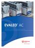 EVALED AC. Vakuumverdampfer mit Heiß- und Kaltwasserversorgung