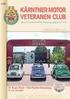 KÄRNTNER MOTOR VETERANEN CLUB Behördlich eingetragener Verein für hist. Kraftfahrzeuge; gegr. 1974!