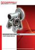 X H RIDUTTORI A VITE SENZA FINE WORM GEARBOXES SCHNECKENGETRIEBE SERIE / SERIES / SERIE SERIE / SERIES / SERIE. Pag./Page/Seite