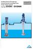 Vertikale Chemie-Kreiselpumpe Vertical Chemical Centrifugal Pump Pompe Chimie Verticale. Typ/Type GVSN GVSNM RHEINHÜTTE