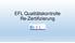 EFL Qualitätskontrolle Re-Zertifizierung. Willi Kluth - Bundesverband EFL e.v. 1