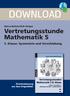 DOWNLOAD. Vertretungsstunde Mathematik Klasse: Symmetrie und Verschiebung. Marco Bettner/Erik Dinges. Downloadauszug aus dem Originaltitel: