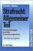 Inhalt I. GRUNDLAGEN UND ALLGEMEINER TEIL DES STRAF- UND WIRTSCHAFTSSTRAFRECHTS