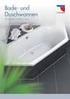 OPTIMA OPTIMA. Bade- u. Duschwannen aus Acryl. Technisches Handbuch