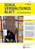 SCHUL VERWALTUNGS BLATT für Niedersachsen. Aus dem Inhalt: Thema des Monats Facharbeit und Seminarfach