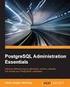 PostgreSQL 9.4. Installation und Administration. des Datenbanksystems. für ASV-BW