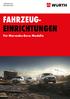 FAHRZEUG- EINRICHTUNGEN. Für Mercedes-Benz Modelle