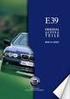 E39. ORIGINAL ALPINA TEILE Für BMW Fahrzeuge der 5er Reihe (E39) HERSTELLER EXCLUSIVER AUTOMOBILE
