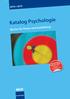 Katalog Psychologie. Bücher für Praxis und Ausbildung. Psychologie