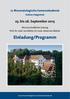 17. Rheumatologische Sommerakademie. Schloss Haigerloch. 23. bis 26. September 2015