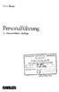 Personalführung GABIER. Fritz Bisani. 2., überarbeitete Auflage