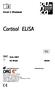 Cortisol ELISA. User ś Manual. EIA Wells 08/06