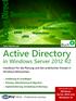Carlo Westbrook. Active Directory. in Windows Server 2012 R2. Planung und praktischer Einsatz in Windows-Netzwerken. CertPro PRESS
