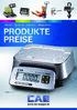 CDE13. #Retail #Systeme #Industrie #Wägezellen PRODUKTE PREISE. FW500 Seite 34