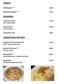 Suppen. Salatteller. Vegetarische Gerichte. Flädlesuppe 4,A,B,C 3,00. Maultaschensuppe 5,A,B 3,50. Gemischter Salat 7,50 mit Putenstreifen
