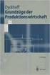 Einführung in die Produktionswirtschaft