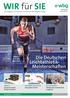 WIR für SIE. Die Deutschen Leichtathletik- Meisterschaften. Das Magazin für Kunden und Partner der wbg Nürnberg