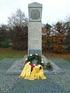 Gedenken am Kriegerdenkmal zu Hussinetz/Gesiniec in Schlesien am 16. November 2014
