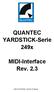 QUANTEC YARDSTICK-Serie 249x MIDI-Interface Rev. 2.3