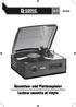 PX Kassetten- und Plattenspieler Lecteur cassette et vinyle