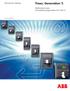 Tmax. Generation T. Technischer Katalog. Niederspannungs- Kompaktleistungsschalter bis 1600 A 1SDC210015D0102