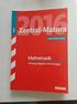 Zentralmatura Mathematik: