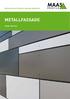 Metallprofile für dach, fassade und decke. metallfassade. Stand: juni 2016