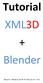 Tutorial XML3D + Blender
