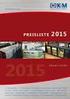 Preisliste 2015 Gültig bis