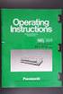Original-Betriebsanleitung Operating manual
