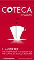 HAMBURG 4 6 JUNE the International trade show for the coffee, tea & cocoa business