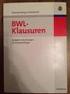 BWL-Klausuren. Aufgaben und Lösungen für Studienanfänger. von. Univ.-Prof. Dr. habil. Thomas Hering. und. Dipl.-Kfm.