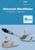 Leibinger Micro Implants. Universal Mandibular Fixation System