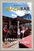 KANTO BEACHBAR. Getränke- & Cocktailkarte