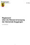 Nr Reglement über die Wasserversorgung der Gemeinde Duggingen