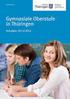 Gymnasiale Oberstufe mit berufsbezogener Fachrichtung Gesundheit und Soziales