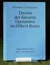 6. Hilbertraum und lineare Operatoren (mathematische Grundlagen QM)