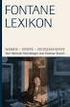 Fontane-Lexikon ISBN-10: ISBN-13: Vorwort